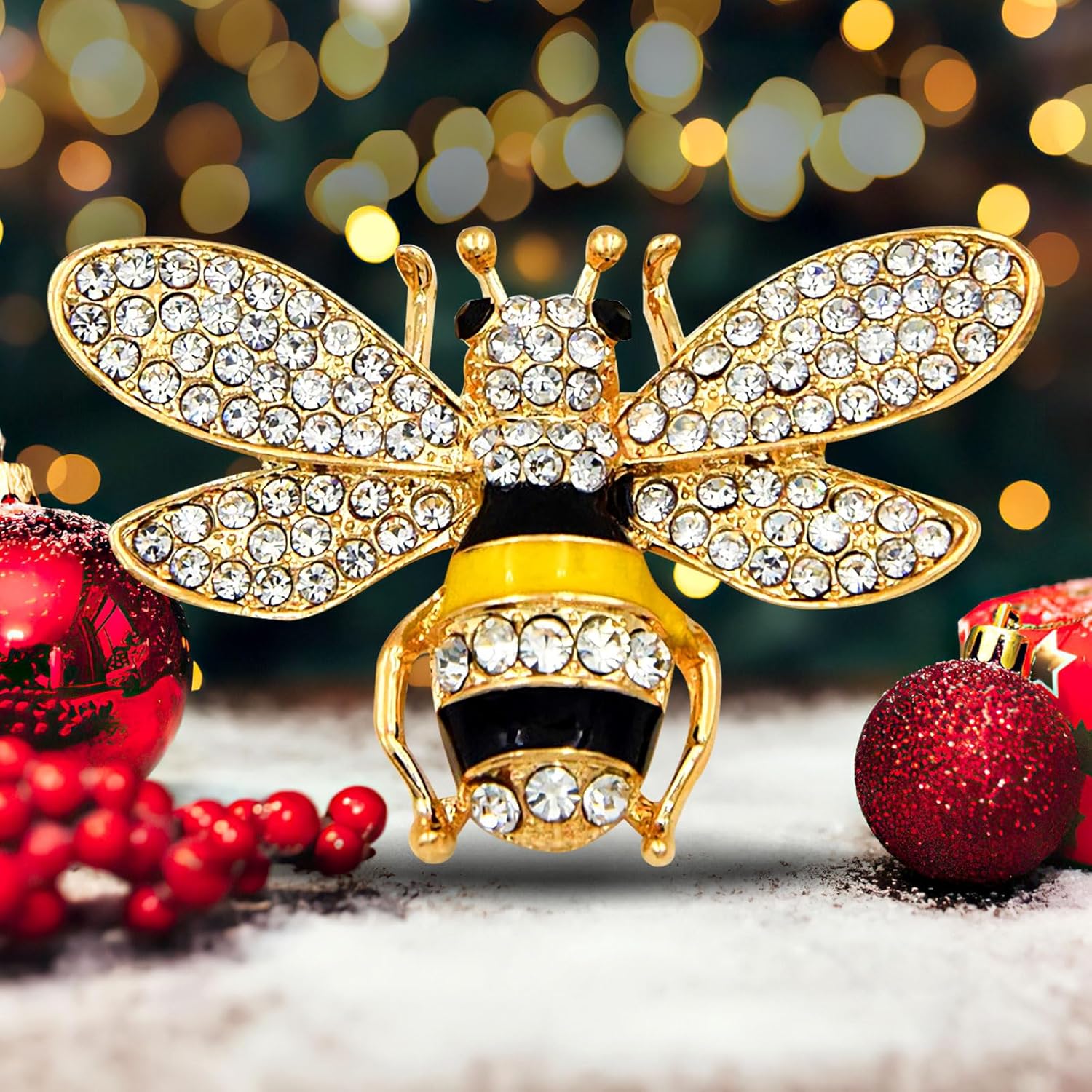 Honey Bee Hanging Ornament Set for Christmas
