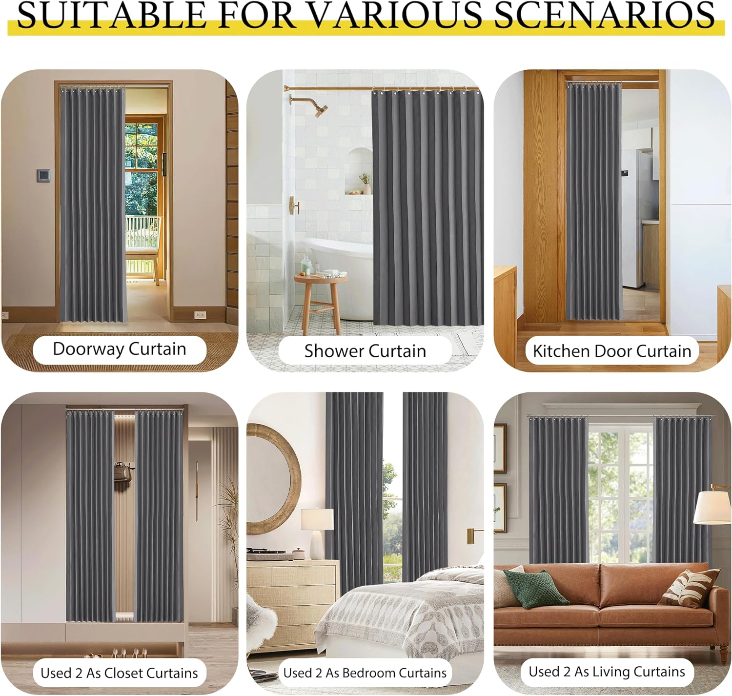 NICETOWN 80 Inch Blackout Curtain Panel