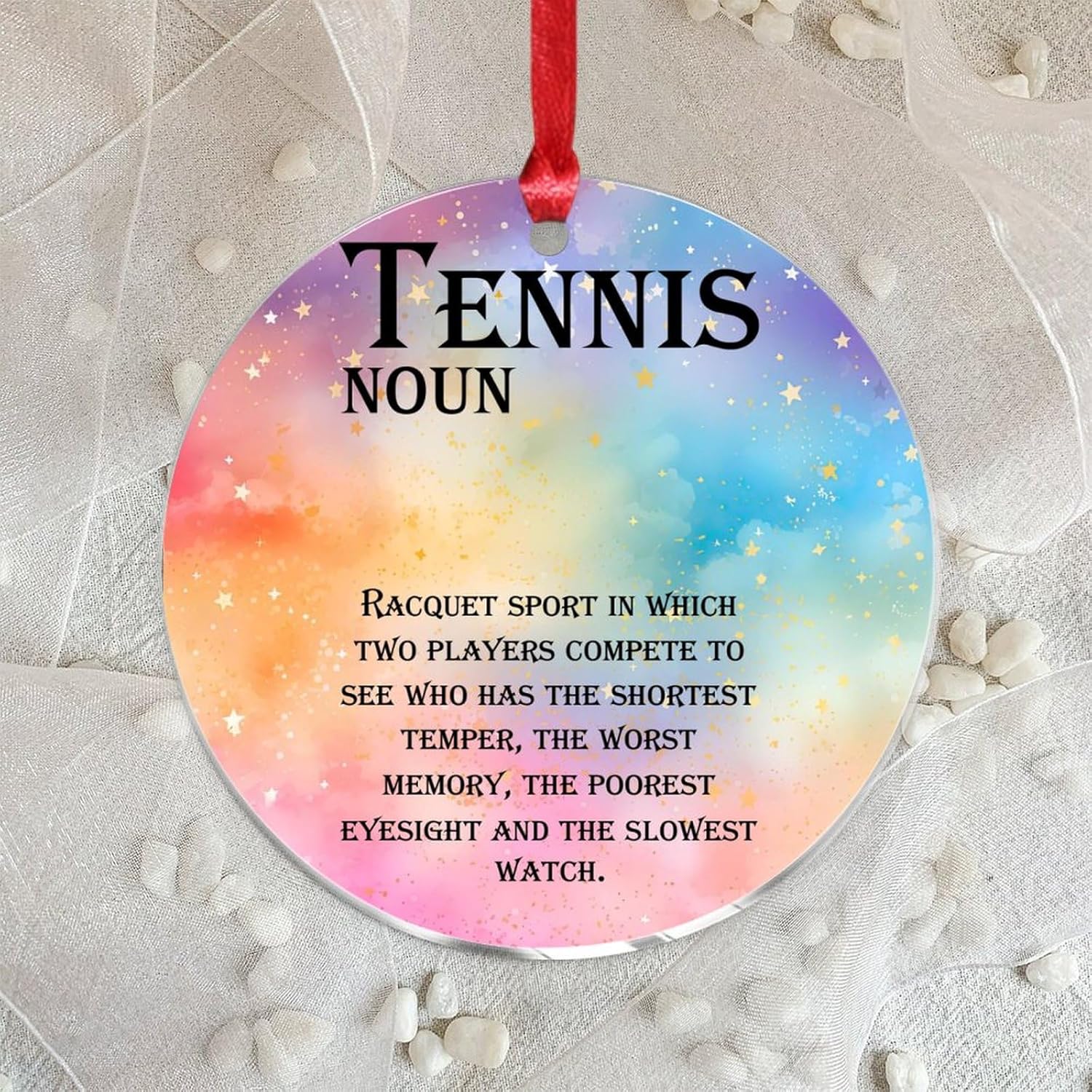 3 Inch Acrylic Christmas Ornaments 2024 Funny Minimalist Design
