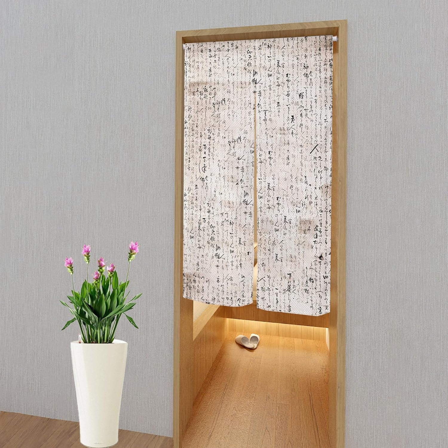Leowefowa Japanese Door Curtain Noren Style Decor