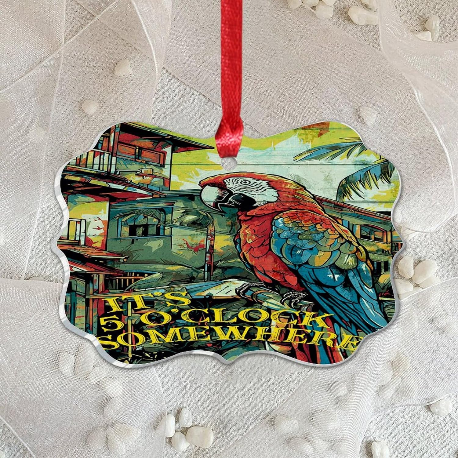 3 Acrylic Christmas Ornaments 2024 Funny Hanging Baubles Decoratives