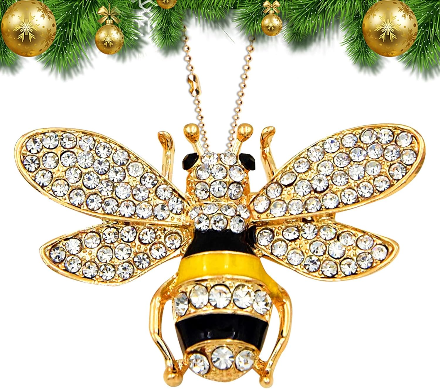 Honey Bee Hanging Ornament Set for Christmas