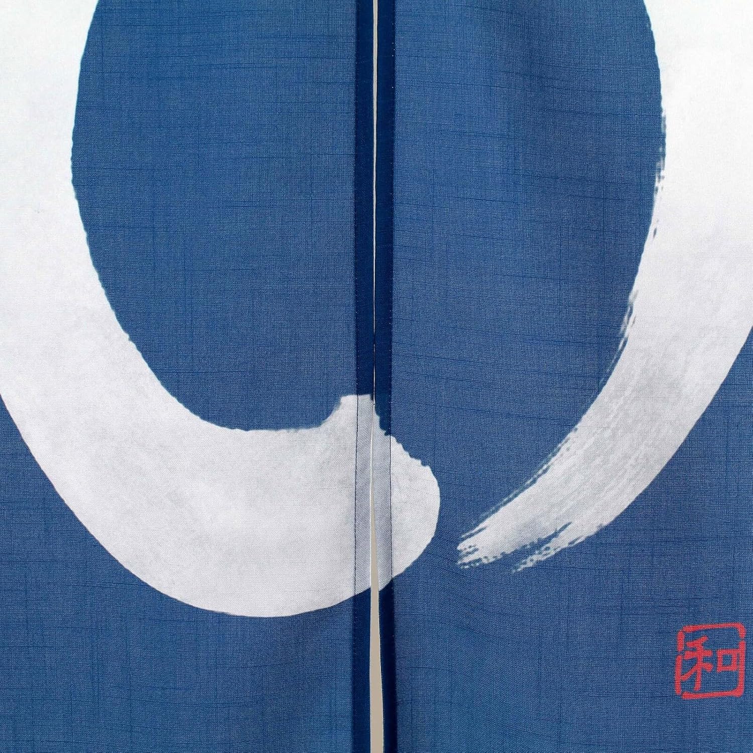 EDOYA Japanese Doorway Curtain Noren Tapestry En Indigo Blue