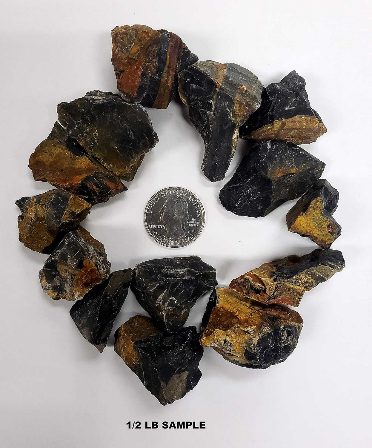 12 LB Black Onyx Stones - Natural Crystal for Healing and Crafting