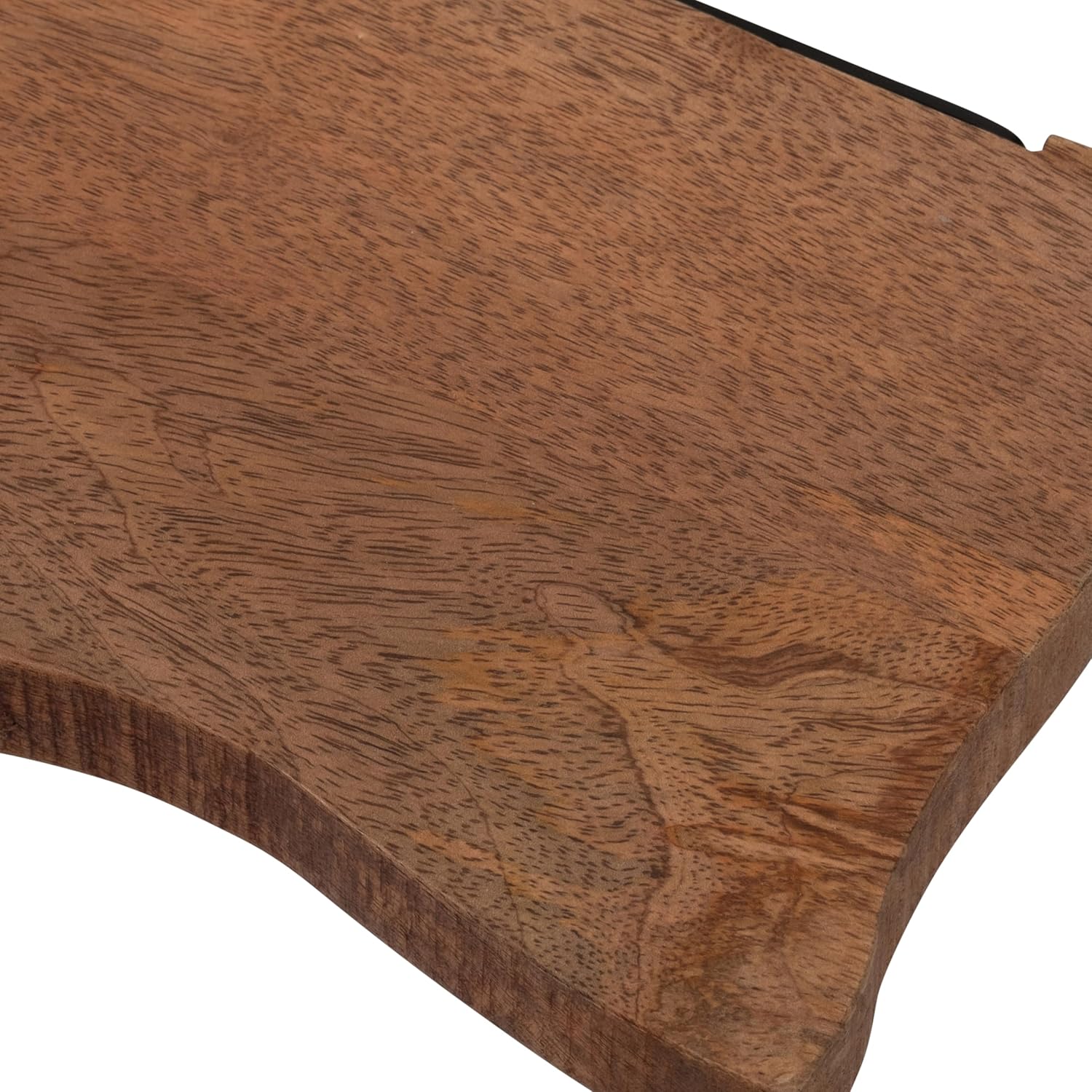Sagebrook Home Floating Wall Shelves Set of 3 Mango Wood with Iron Brackets