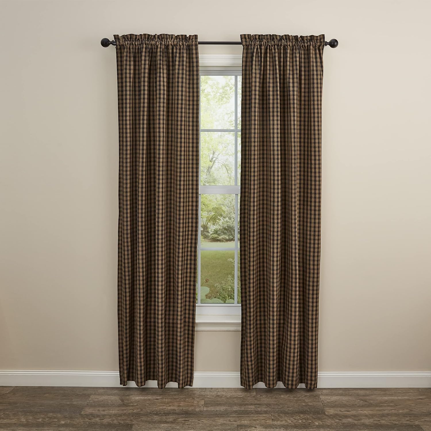 Park Designs Sturbridge Lined Panel 84 Black