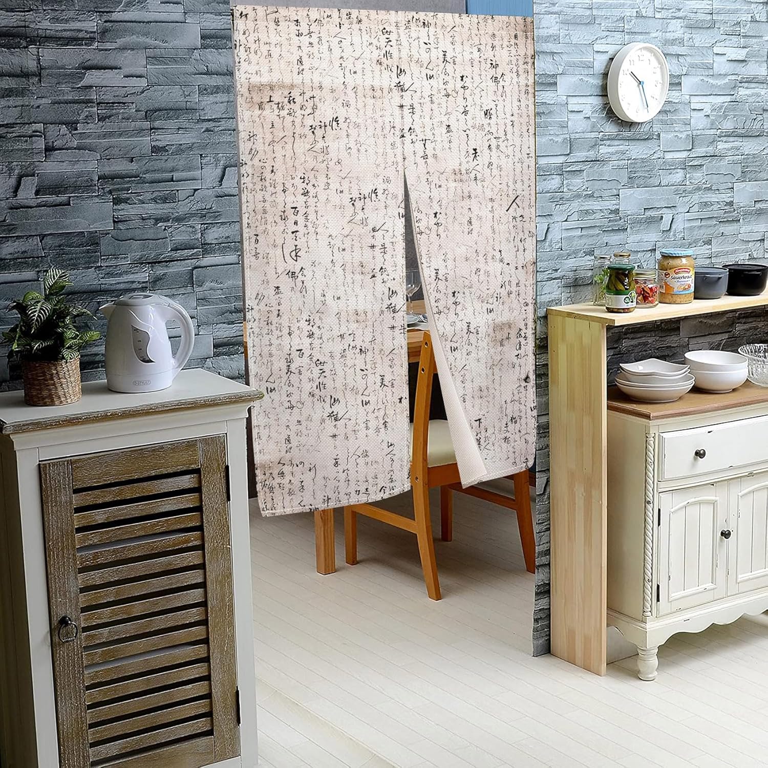 Leowefowa Japanese Door Curtain Noren Style Decor
