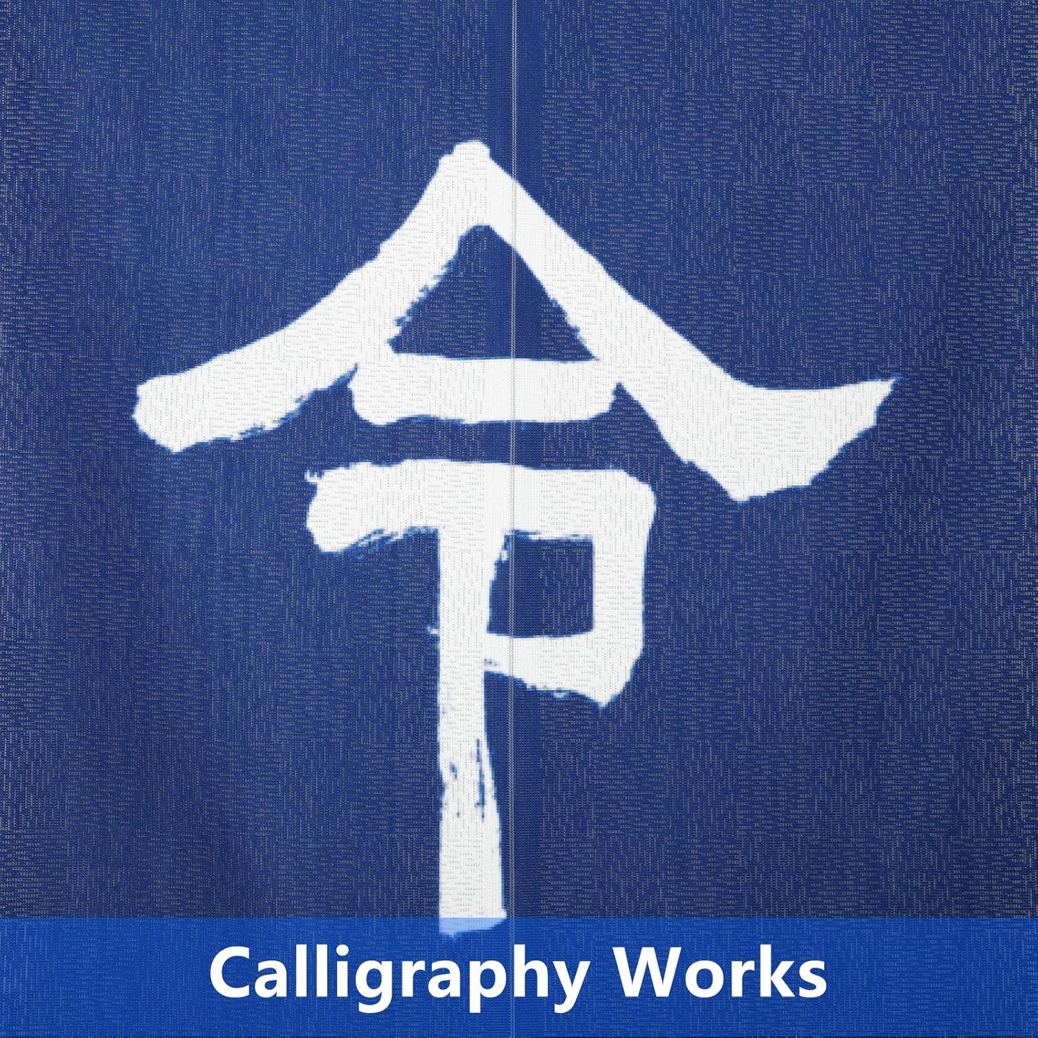 Japanese Noren Door Curtain with Kanji Character Design