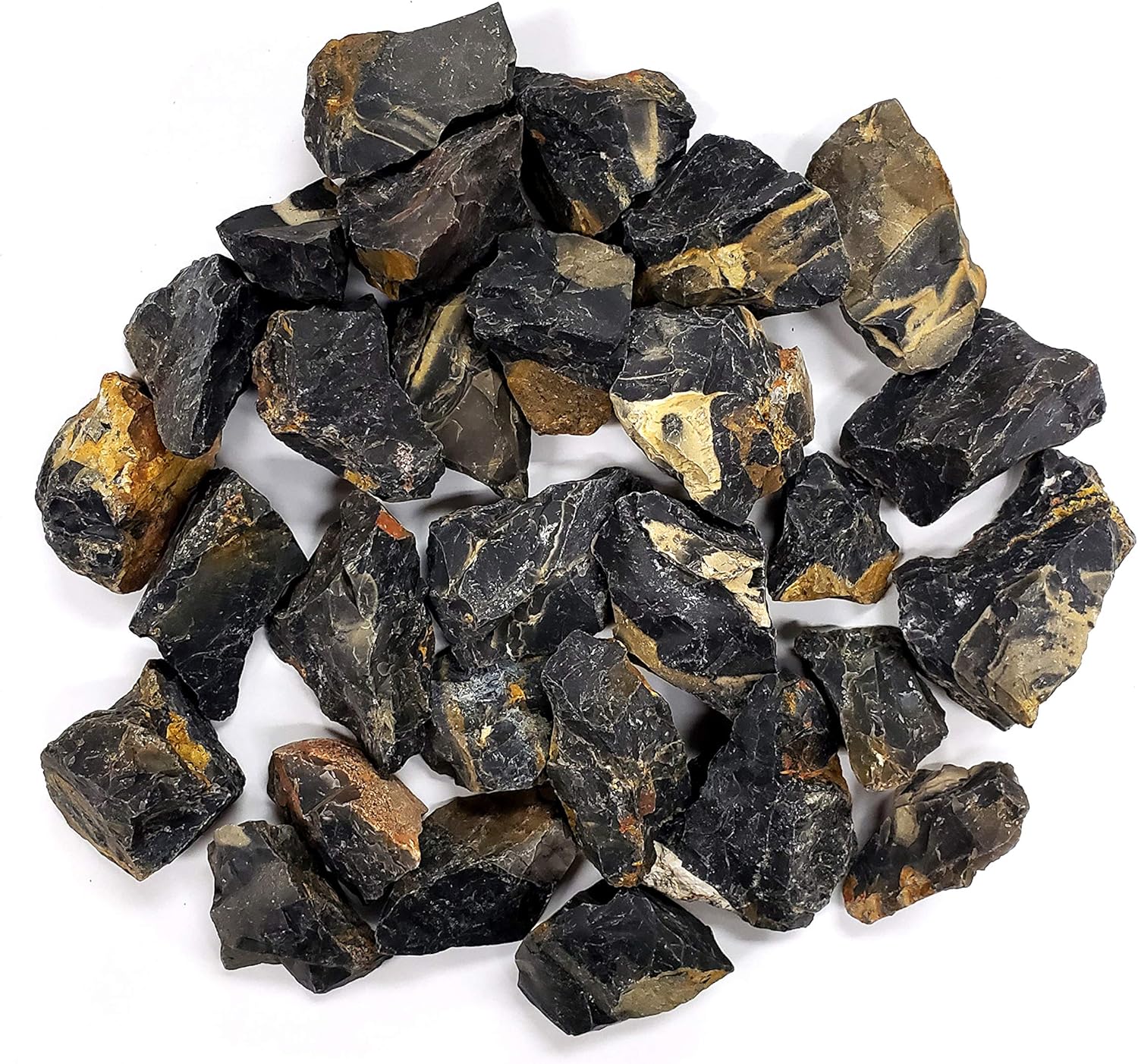 12 LB Black Onyx Stones - Natural Crystal for Healing and Crafting