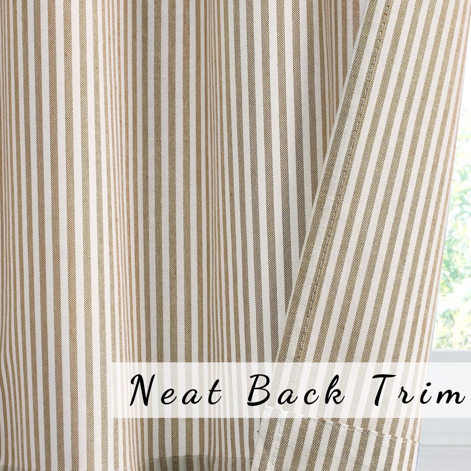 July Joy 3-Piece Cotton Tier Curtains with Valance