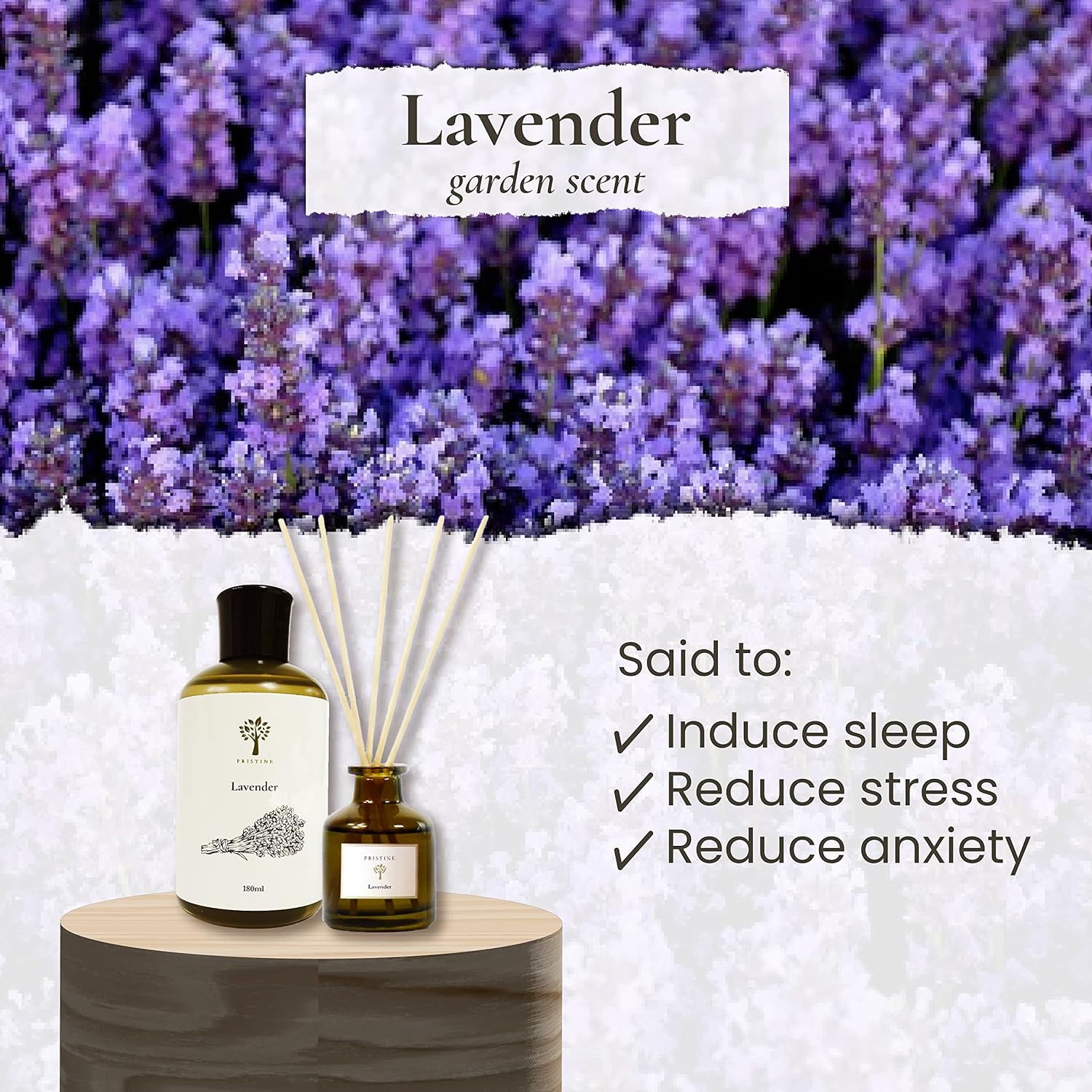 Pristine Lavender Dream Diffuser Refill with Reed Stick