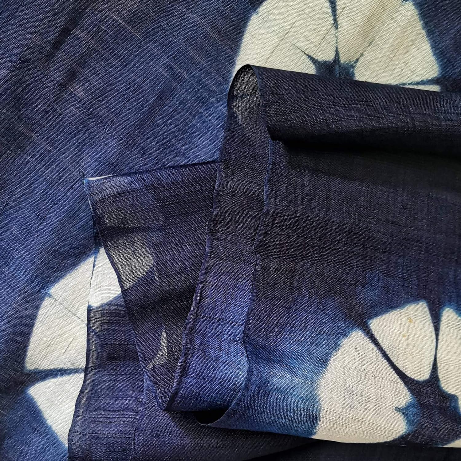 Hand-Dyed Japanese Door Curtain Shibori Noren Panel 335x59in