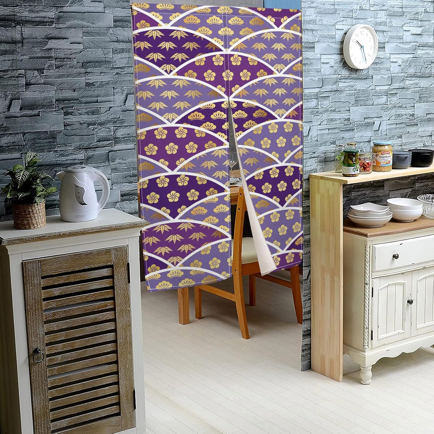 Elegant Japanese Noren Curtain 283 x 472 Inches