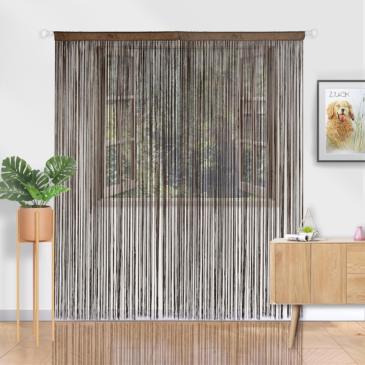 YIIBAII Door Curtains Coffee 39x79 Inch