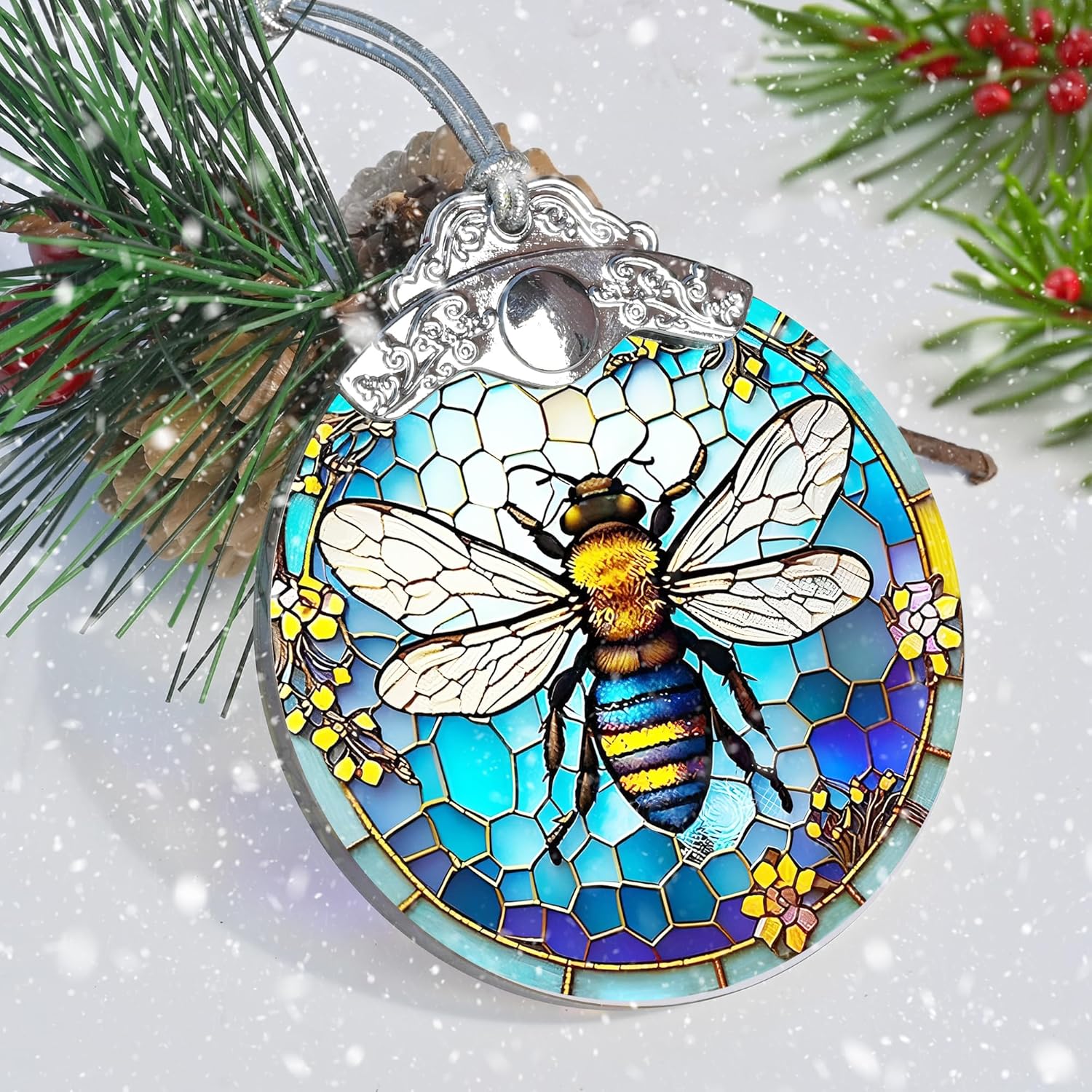 Jocidea Bee Christmas Ornament 75cm Glass Decoration