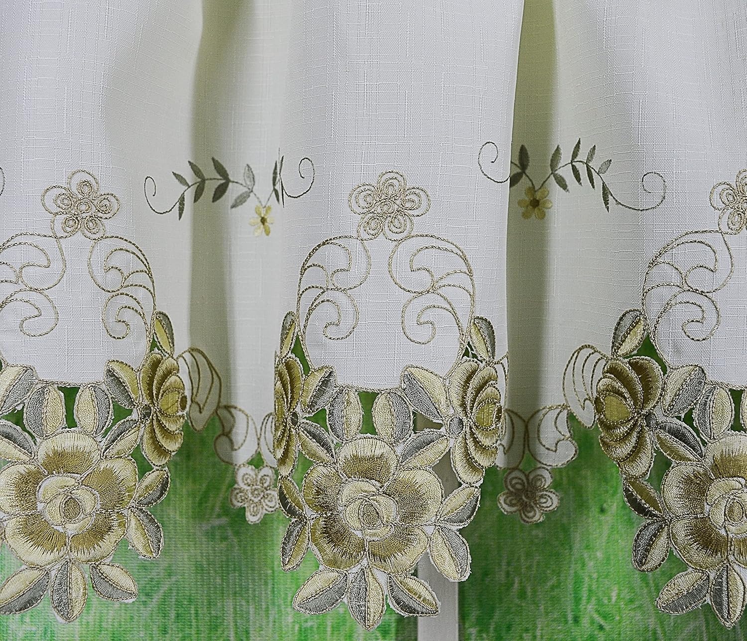 Todays Curtain Verona Reverse Embroidery Swag 38 Inch